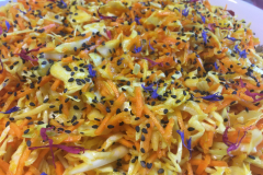 Salade de chou carottes marinés au vinaigre de cidre et miel du Morvan